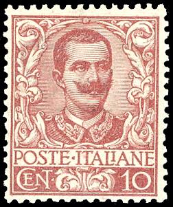 1901 - 10 cent. Floreale (71), ben ... 