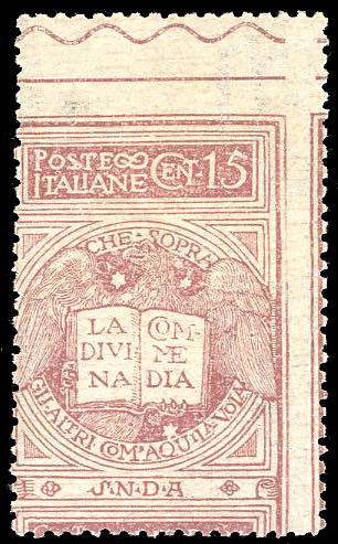 1921 - 15 cent. rosa brunastro ... 