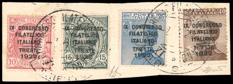 1922 - Congresso Filatelico, serie ... 