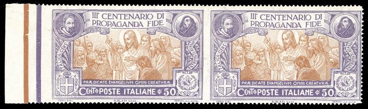 1923 - 50 cent. Propaganda Fide, ... 