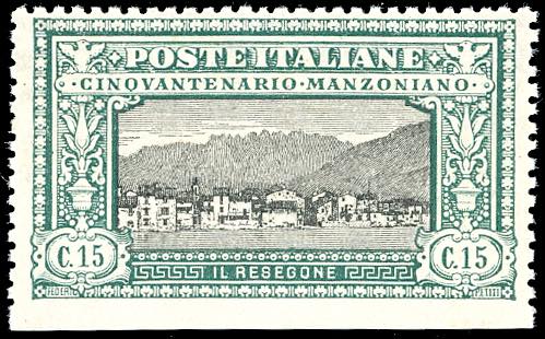 1923 - 15 cent. Manzoni, non ... 