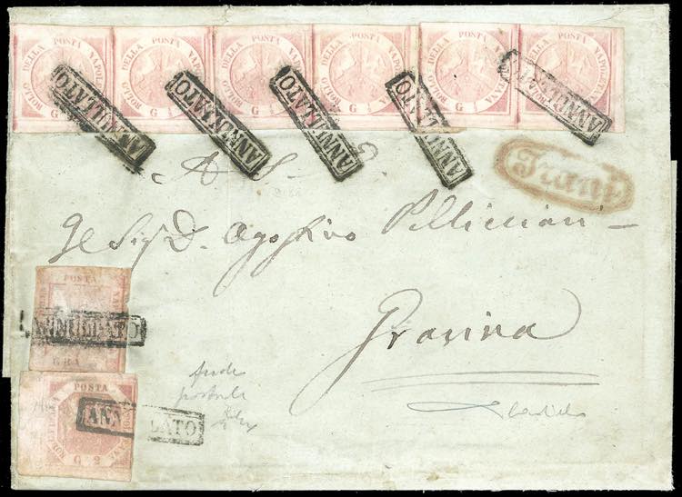 1858 - 1/2 grano rosa brunastro, I ... 