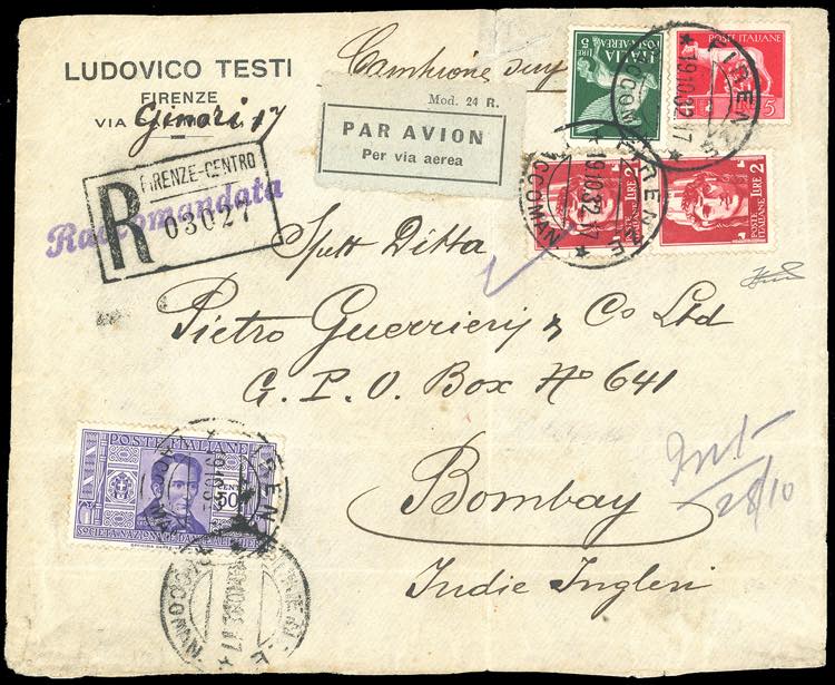 1932 - 5 lire posta aerea, 5 lire ... 