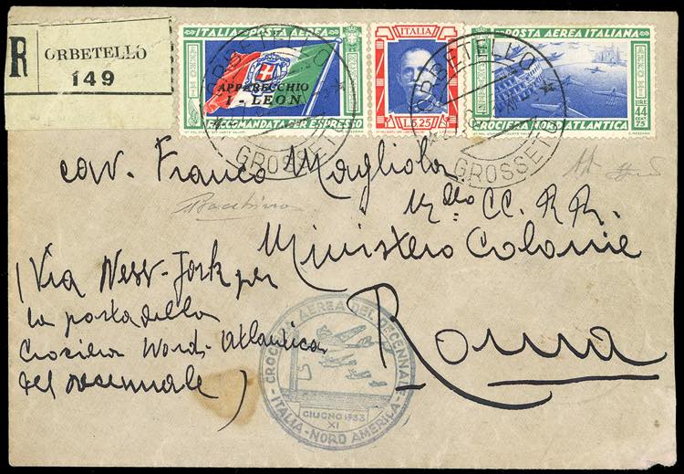 1933 - 5,25 + 44,75 lire Trittico ... 