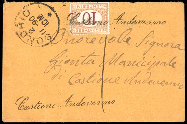 1890 - Lettera non affrancata da ... 