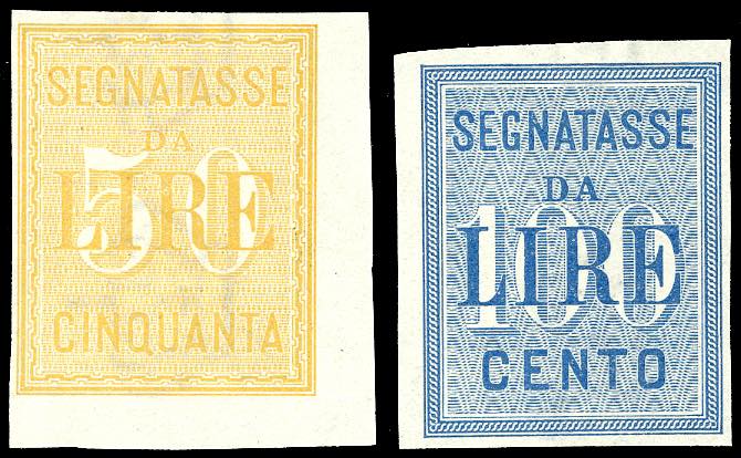 1903 - 50 e 100 lire, prove ... 