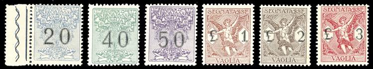 1924 - Serie completa (1/6), gomma ... 