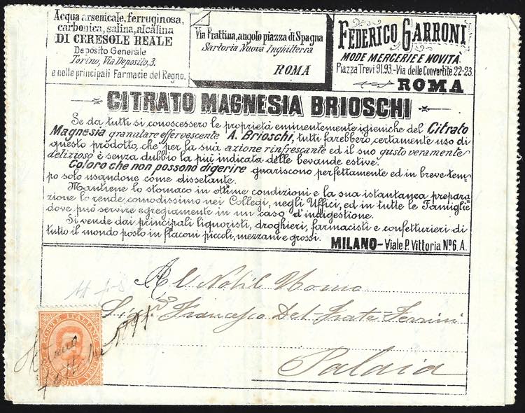 FRANCALETTERE 1892 - 20 cent. ... 