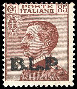 1923 - 85 cent., soprastampa BLP ... 