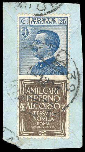 1924 - 25 cent. Piperno (6), usato ... 