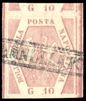 1858 - 10 grana rosa brunastro, I ... 