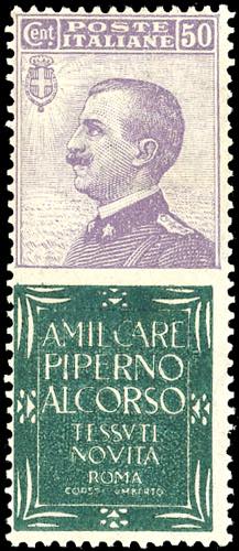 1924 - 50 cent. Piperno (13), ... 
