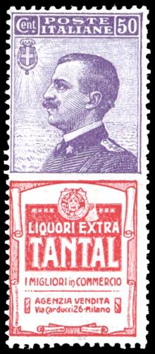 1924 - 50 cent. Tantal (18), gomma ... 