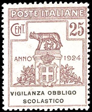 VIGILANZA OBBLIGO SCOLASTICO 1924 ... 