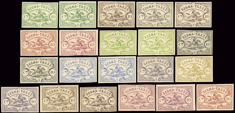 1864 - 10 cent. Saggio Hummel ... 