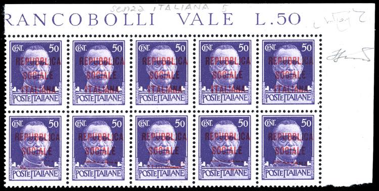 1944 - 50 cent. soprastampato ... 