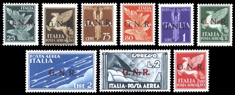1944 - Soprastampati G.N.R. ... 