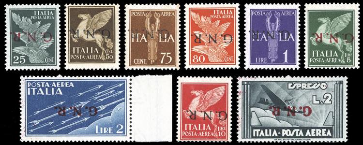 1944 - Soprastampati G.N.R. di ... 