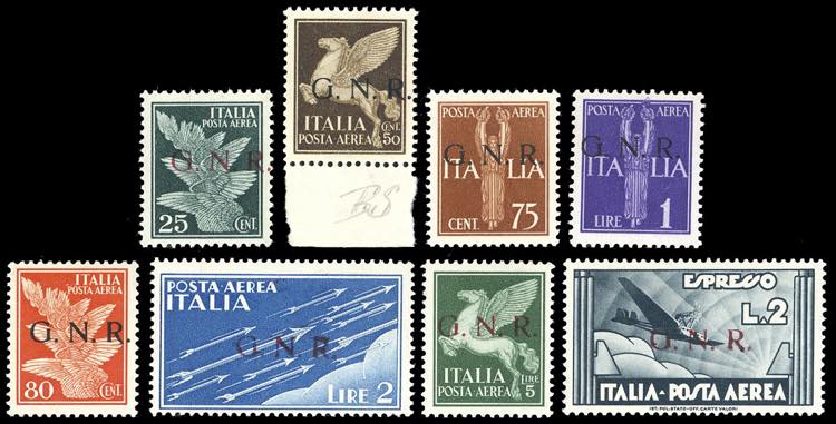 1943 - Soprastampati G.N.R. di ... 