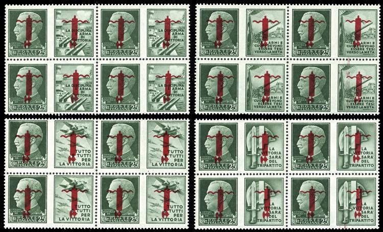 1944 - 25 cent. soprastampa fascio ... 