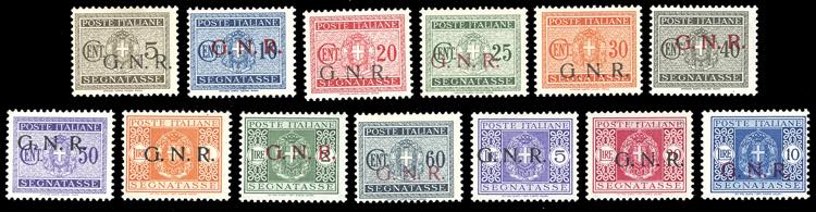 1943/44 - Soprastampati G.N.R., ... 