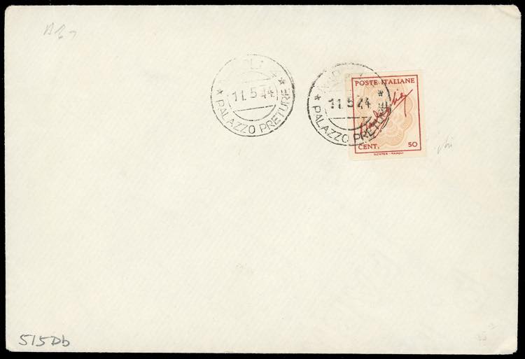 1944 - 50 cent. rosso bistro ... 