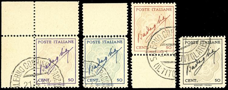 1944 - Badoglio, carta brunastra ... 