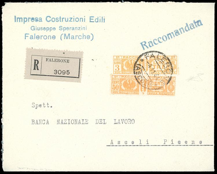 PACCHI POSTALI 1944 - 50 cent. e 3 ... 