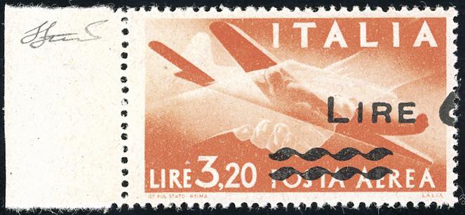 1947 - 6 lire su 3,20 lire, senza ... 