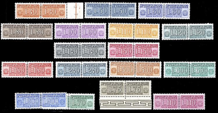 1955/81 - Filigrana stelle, serie ... 