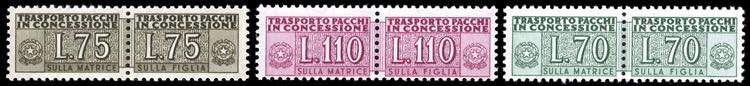 1955/66 - 70 lire, 75 lire e 110 ... 
