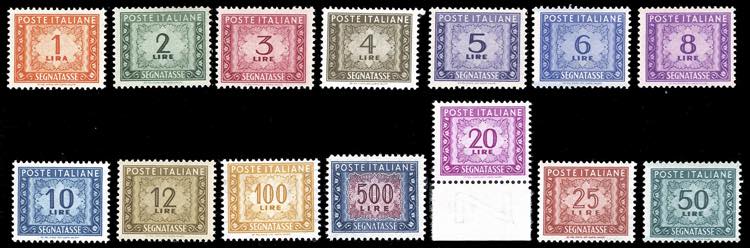 1947/54 - Filigrana ruota, serie ... 