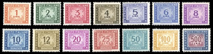 1947/54 - Filigrana ruota, serie ... 