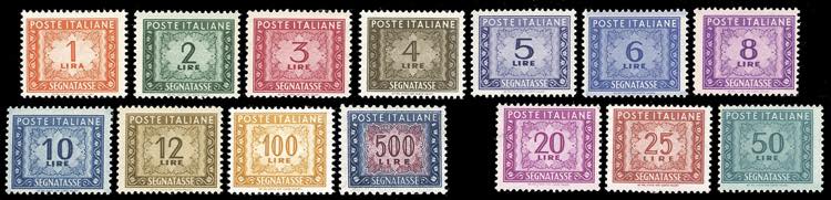 1947/54 - Filigrana ruota, serie ... 