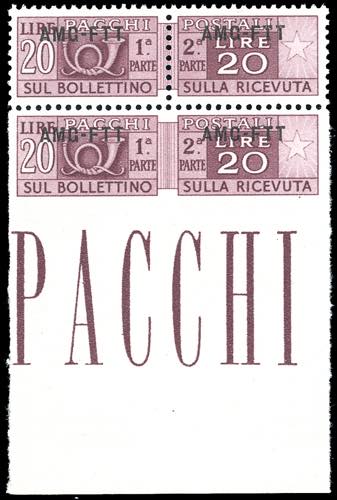 PACCHI POSTALI 1949 - 20 lire, ... 