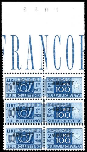 PACCHI POSTALI 1949 - 100 lire, ... 