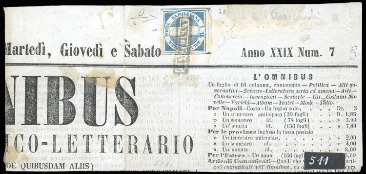 1861 - 1/2 tornese azzurro ... 