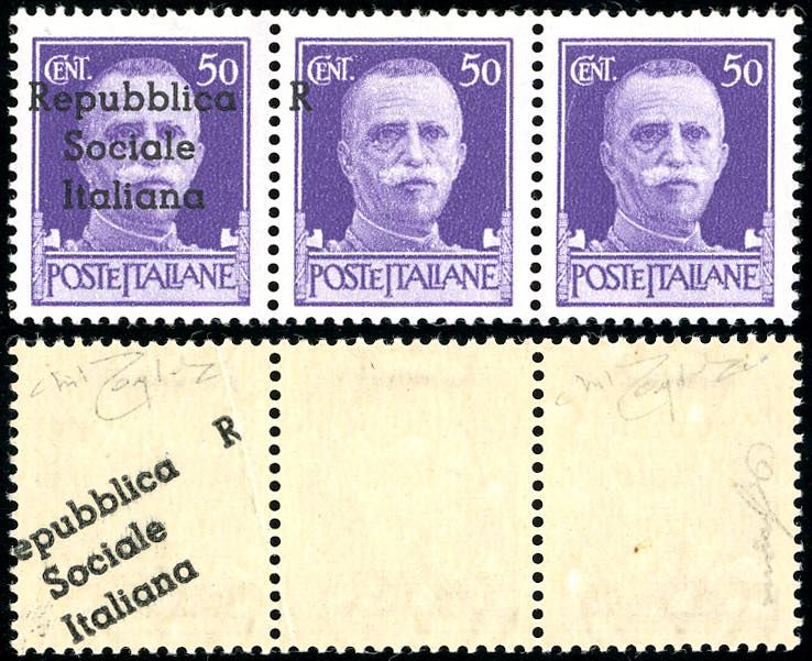 TERAMO 1944 - 50 cent. striscia ... 