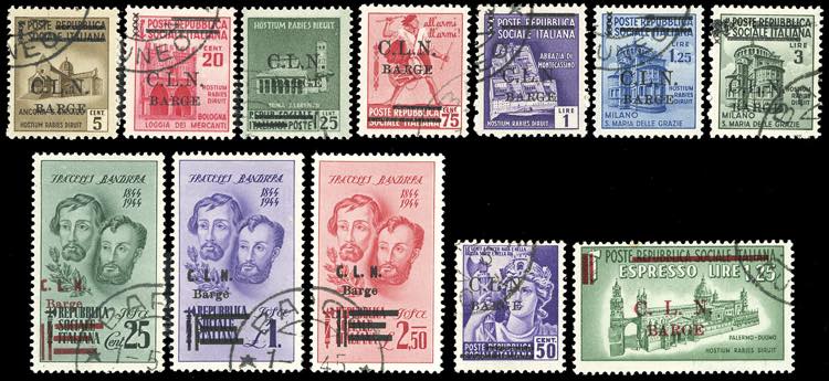 BARGE 1945 - Soprastampati, posta ... 