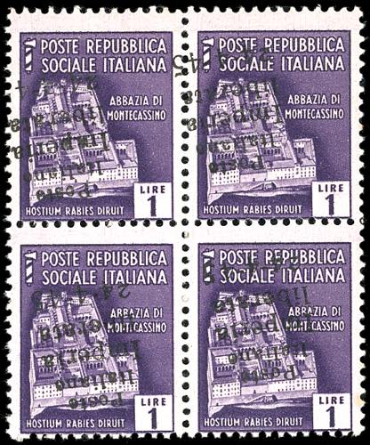 IMPERIA 1945 - 1 lira, soprastampa ... 