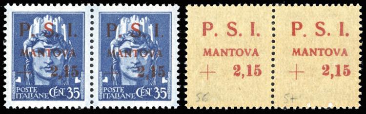 MANTOVA 1945 - 2,15 lire su 35 ... 