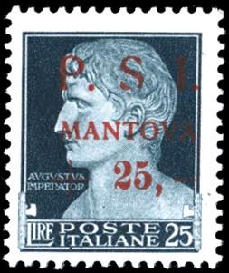 MANTOVA 1945 - 25 + 25 lire ... 