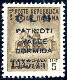 VALLE BORMIDA 1945 - 5 cent. ... 