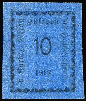 MERANO 1918 - 10 h. oltremare (3), ... 