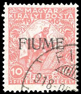 FIUME 1918 - 10 + 2 rosa ... 