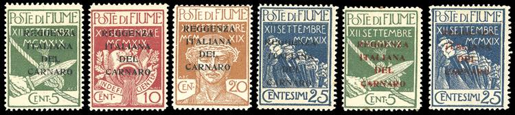 FIUME 1920 - Soprastampati ... 