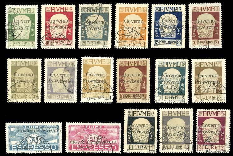 FIUME 1921 - Soprastampati ... 
