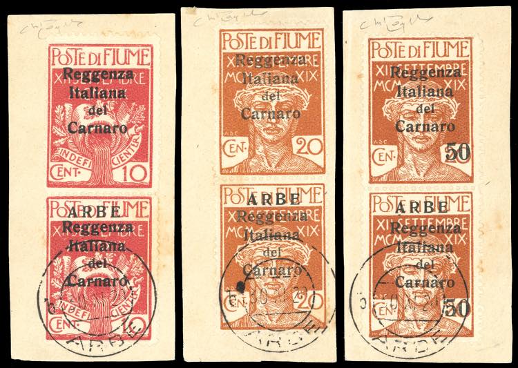 ARBE 1920 - 10 cent., 20 cent., 50 ... 