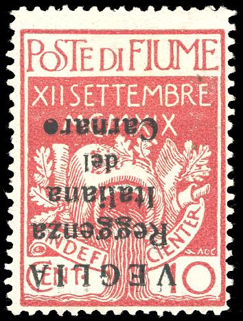 VEGLIA 1920 - 10 cent., entrambe ... 