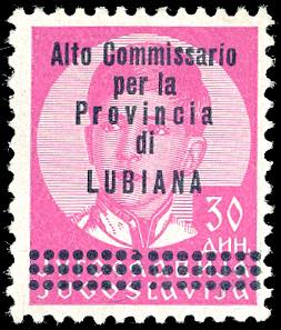 LUBIANA 1941 - 30 d. soprastampato ... 